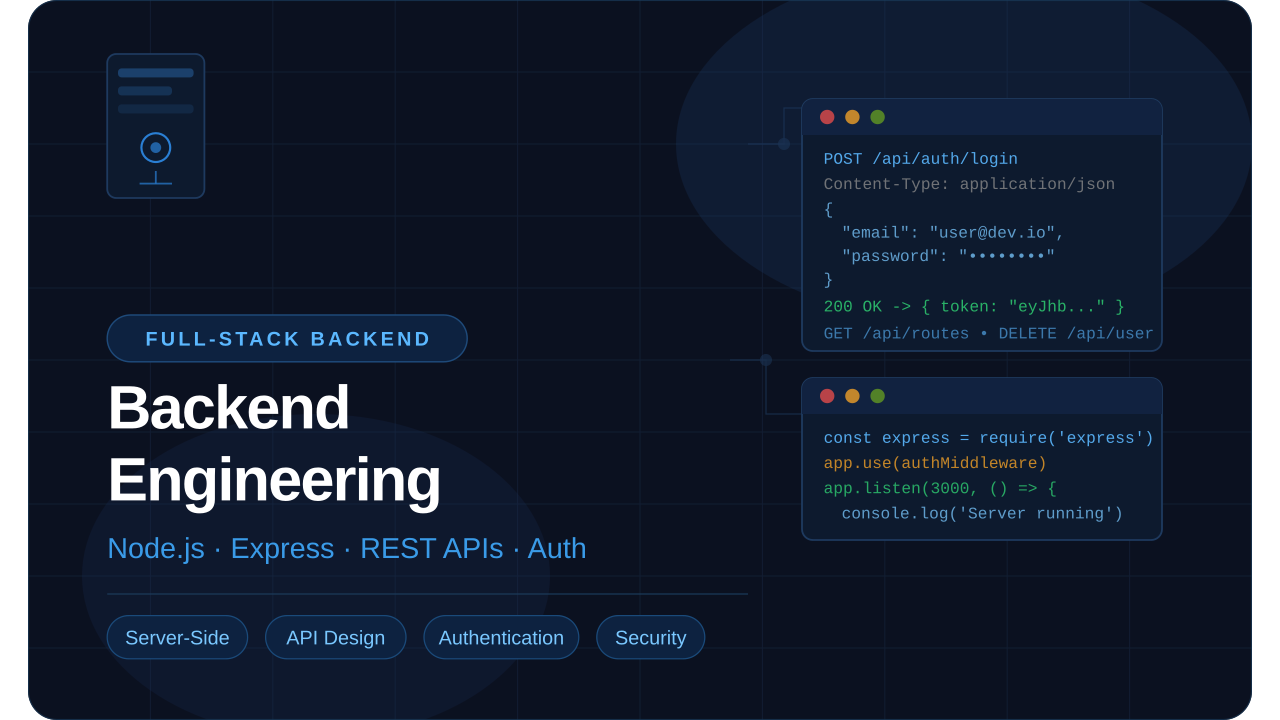 Full-Stack Backend Development