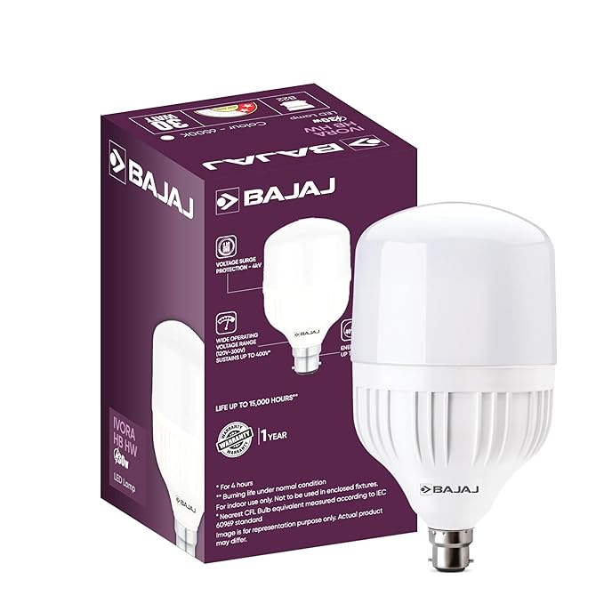 Bajaj Ivora 30W LED Bulb – Cool Day Light, Energy Efficient, B22 Base