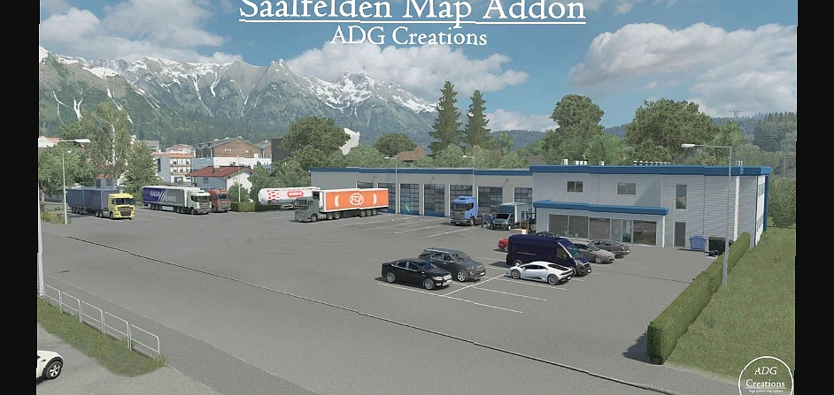 МОД Saalfelden Map Addon v1.2 ДЛЯ EURO TRUCK SIMULATOR 2