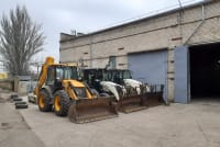 Экскаватор-погрузчик, самосвал OZvE