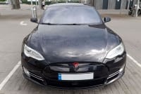 420 Автомобіль для весілля — Tesla Model S чорного кольору з водієм 5Mwy