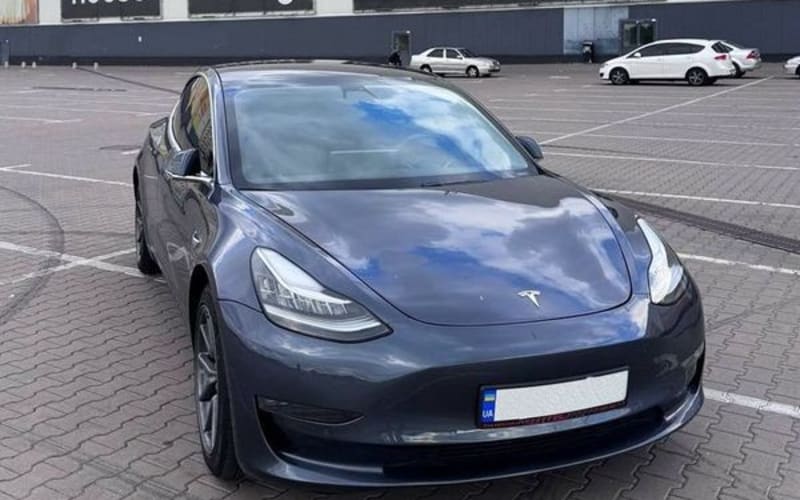 145 Электрокар Tesla Model 3 серая с водителем на свадьбу 91bn