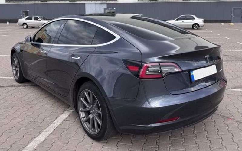 145 Электрокар Tesla Model 3 серая с водителем на свадьбу 91bn