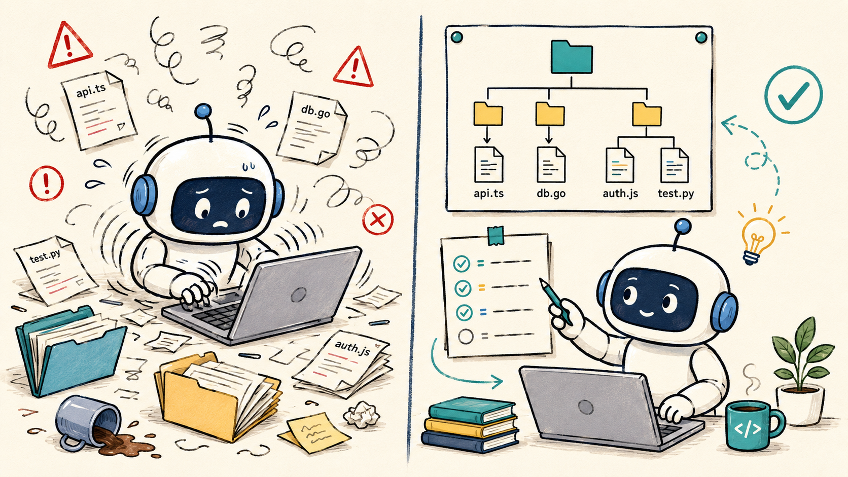 Coding agent nên đọc và lập plan trước khi sửa code