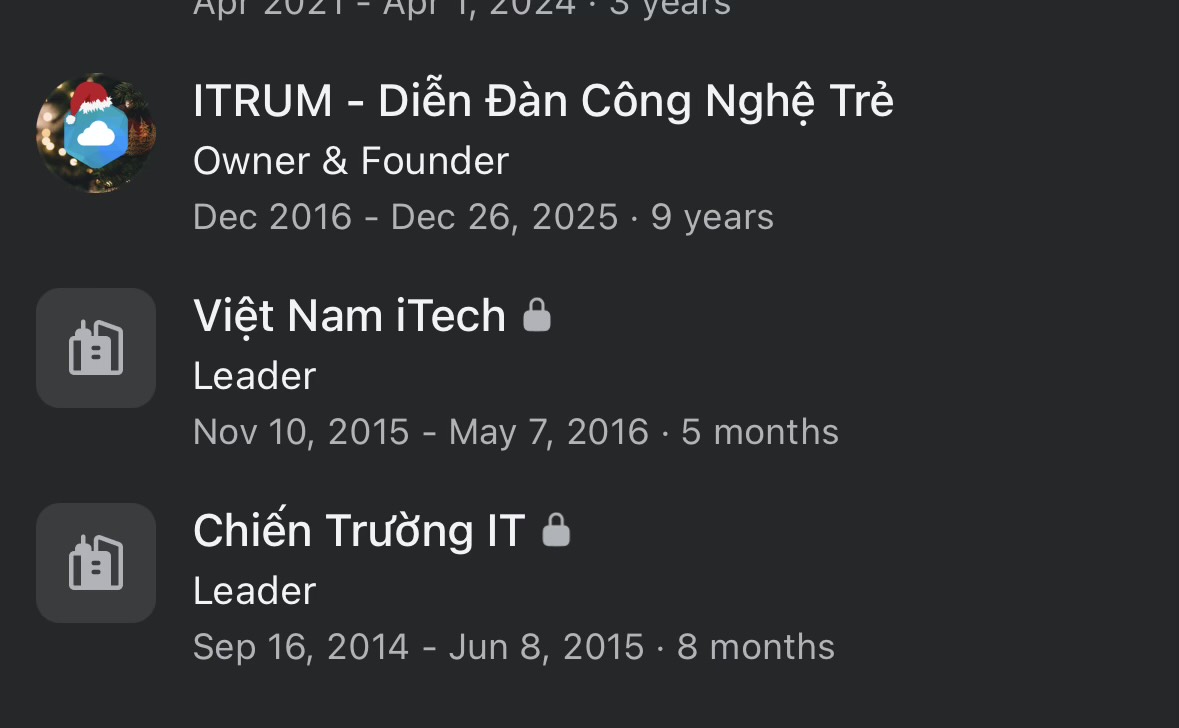 Timeline Chiến Trường IT, Việt Nam iTech và iTrum