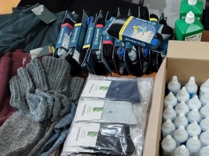 Каслинцы отправили посылку мобилизованным землякам