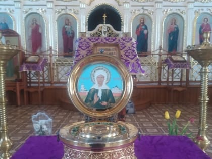 Частица мощей блаженной Матроны Московской доставлена в городской храм Рождества Богородицы