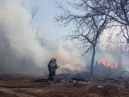 Ущерб на миллион. Крупный пожар тушили в садах Магнитогорска