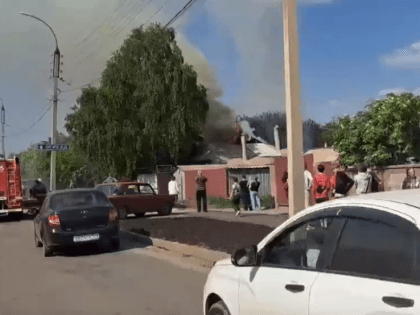 Горела кровля и беседка