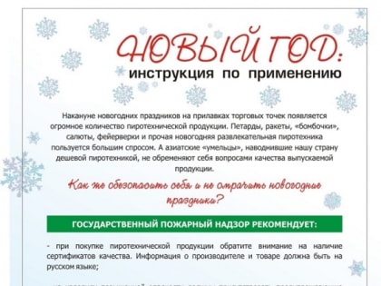 Праздничный фейерверк без печальных последствий