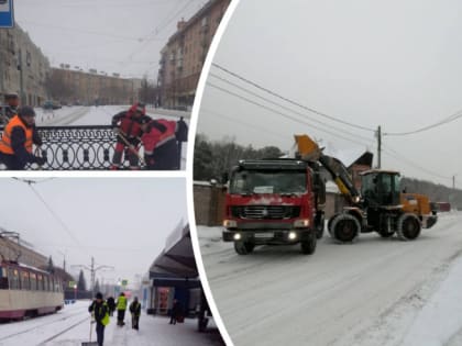 Почти две тысячи рабочих и 290 единиц техники чистят Челябинск от снега