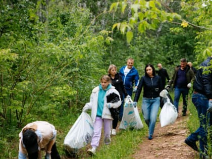 В Челябинске провели масштабный субботник на будущей лесной экотропе
