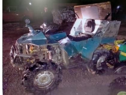 Житель Юрюзани с семьей перевернулся на самодельном квадроцикле