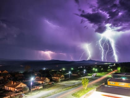 Грозы и похолодание до дневных +14 градусов задержатся в Челябинской области на все выходные