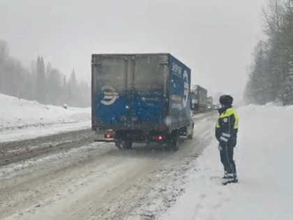 Движение по М-5 от Башкирии до Чебаркуля ограничено из-за снегопада