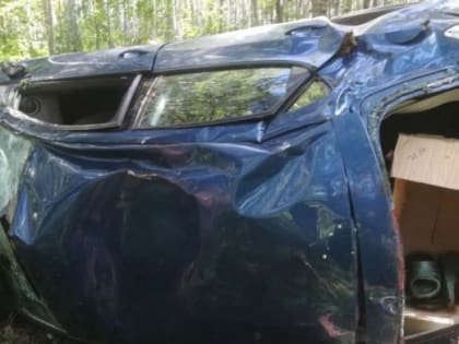 Автомобиль выбросило с дороги под Кыштымом