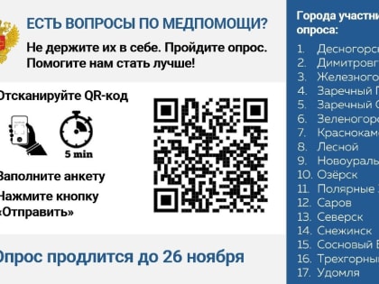 Опрос общественного мнения удовлетворенностью медицинской помощью в поликлиниках города