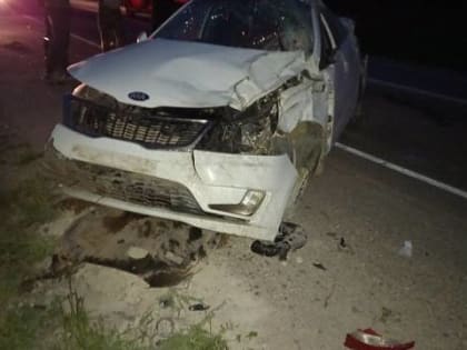 Машина опрокинулась