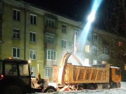 Информация о ходе уборки от снега