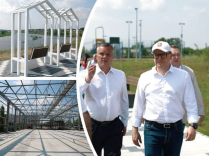 Алексей Текслер осмотрел набережную в Троицке и поручил достроить ФОК раньше срока