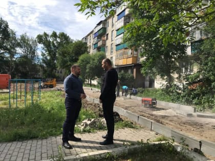 В Кыштымском городском округе идет благоустройство дворов