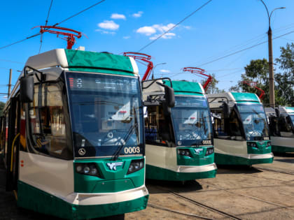 В Челябинск поставили 41 новый низкопольный трамвай