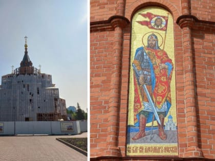 Храм Александра Невского в Челябинске украсили первой мозаикой