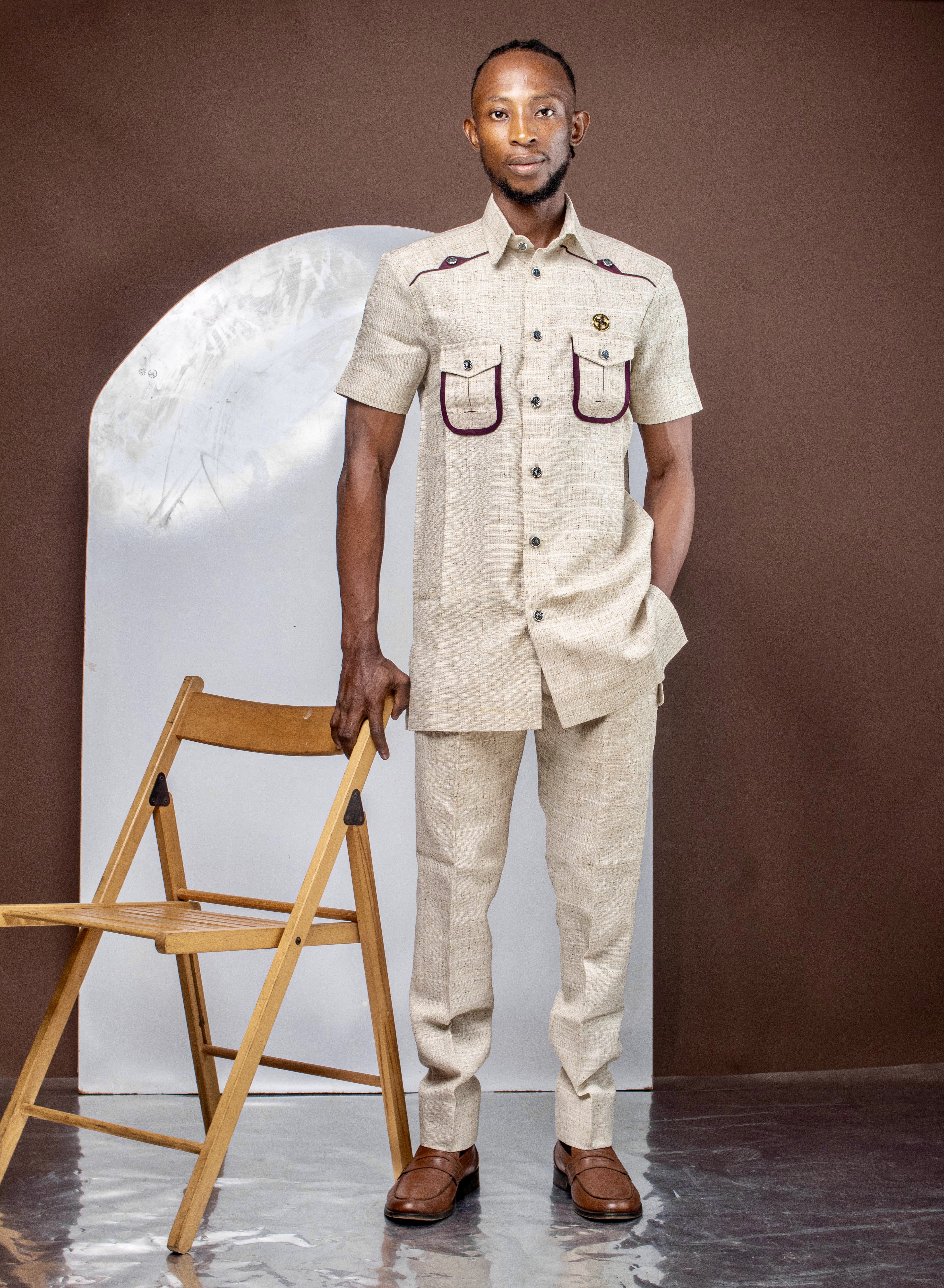 Safari Kaftan Short Sleeves image
