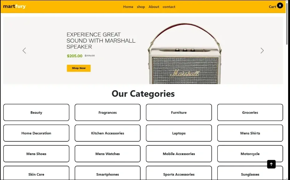 E-Commerce Website Preview