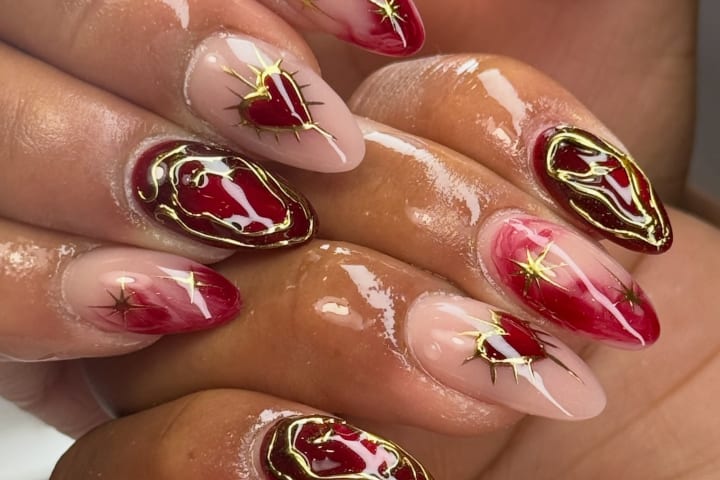 Nail design thumbnail for Instagram post Dbm5xX6FbIQ