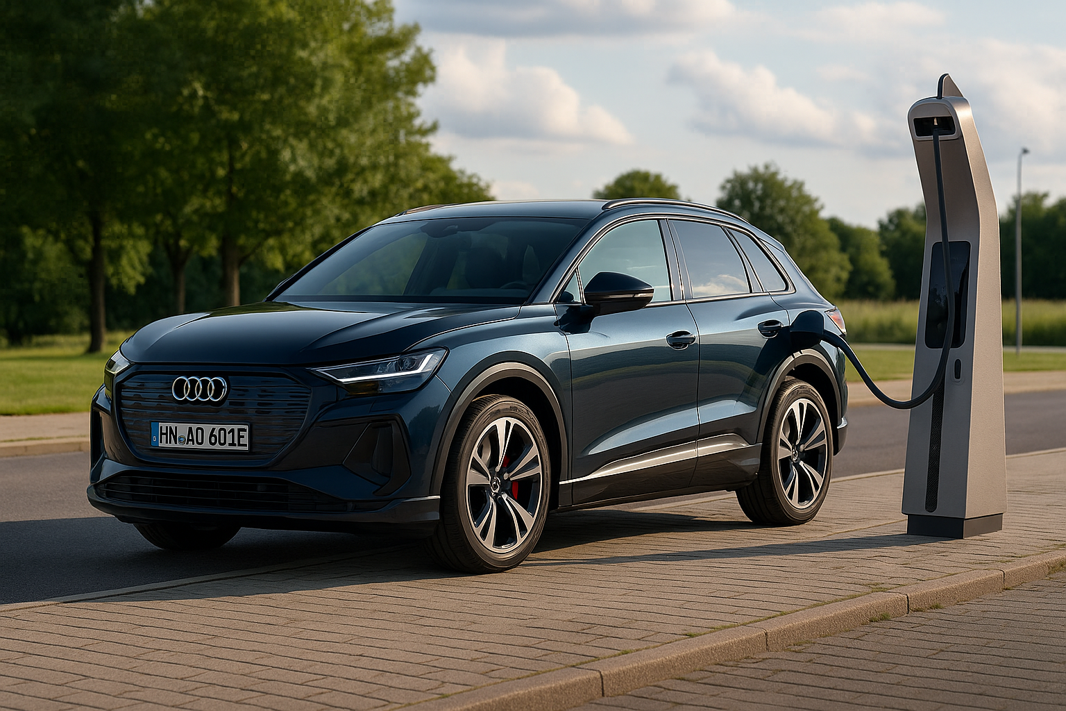 Audi Q6 Sportback e-tron laterale