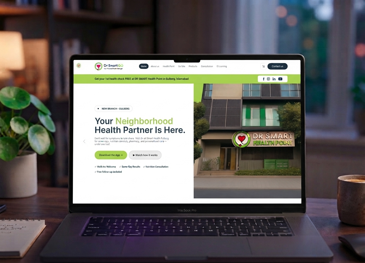 Dr Smart Landing Website preview