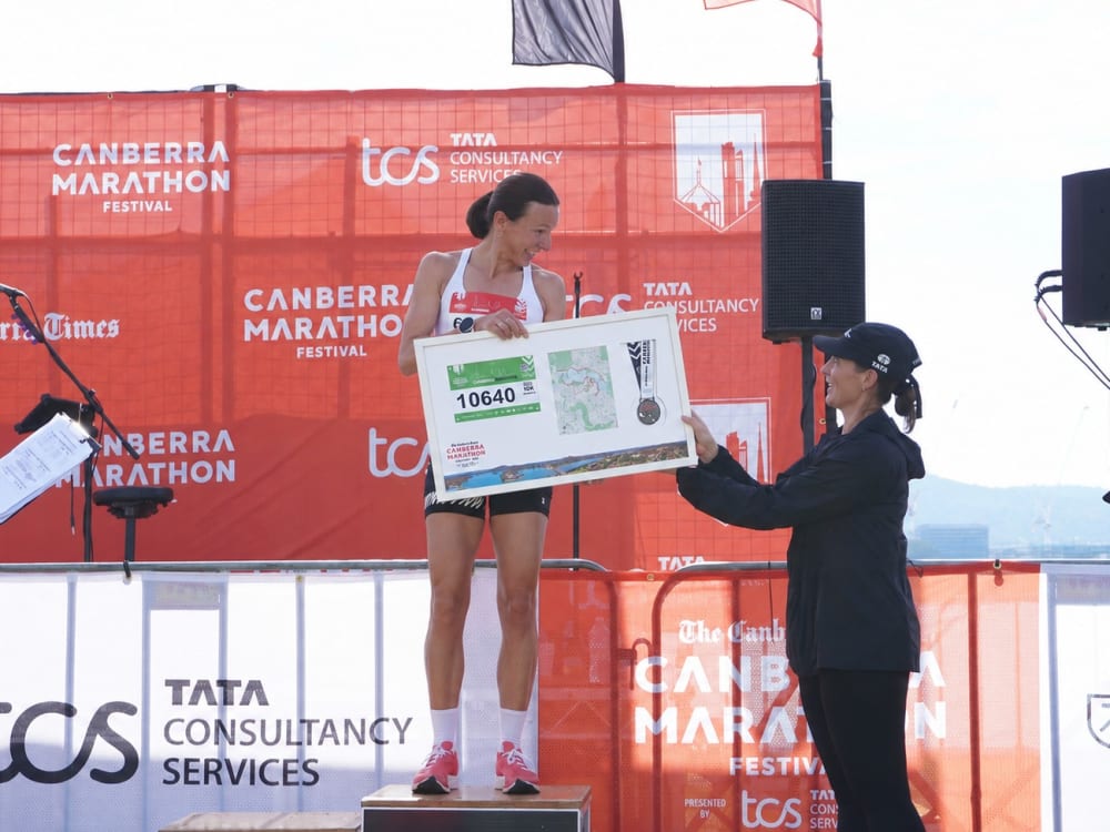 A Marathon Display Frames medal, bib and race map frame