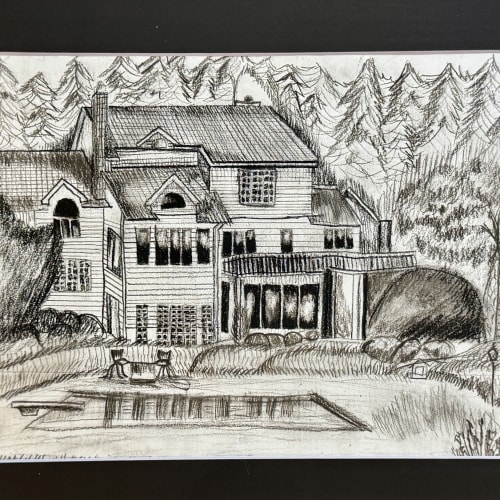 Lakeside House Among Forest Pines