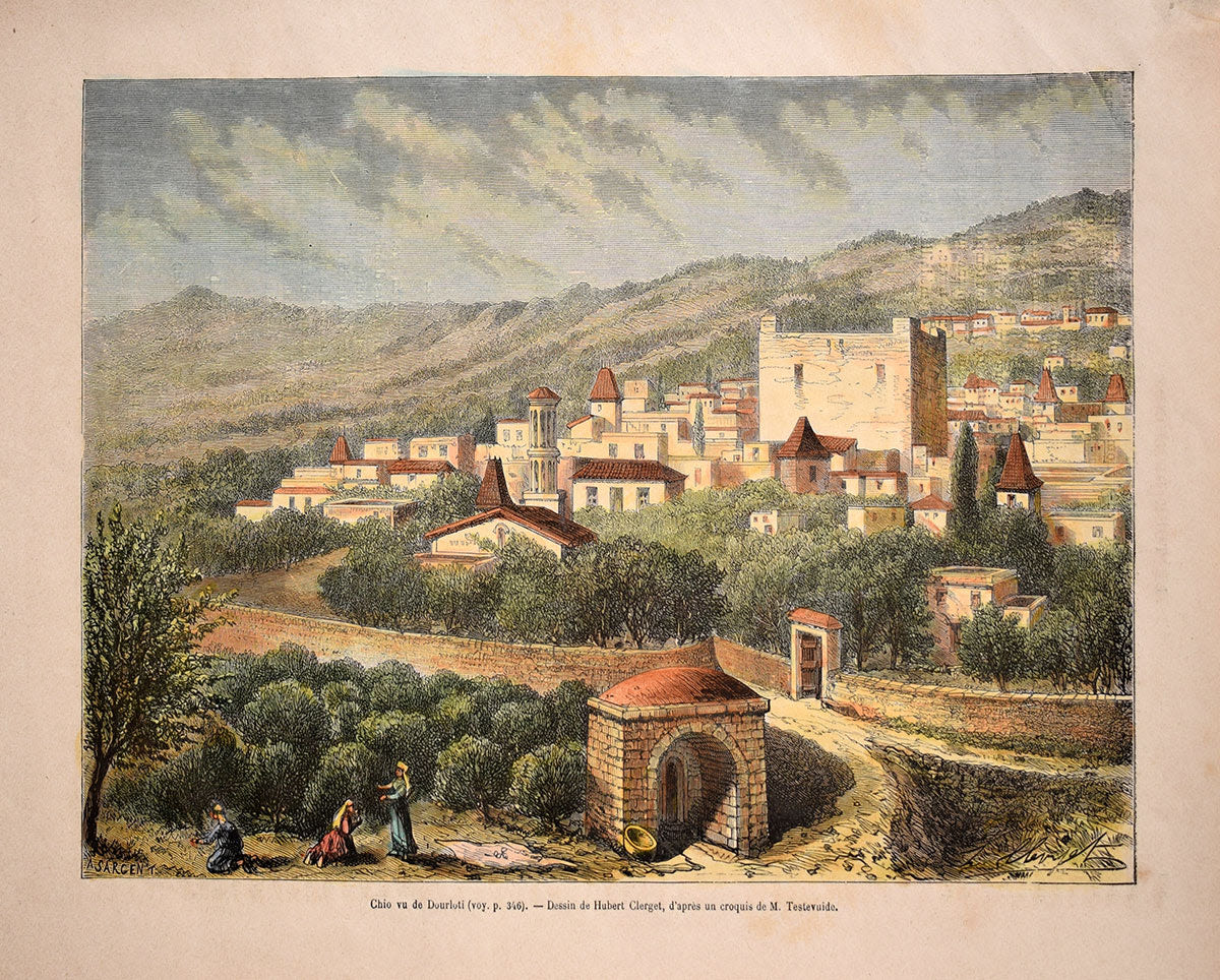 Pyrgi village, Southern Chios.
