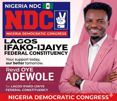 SUPPORT OYE ADEWOLE FOR IFAKO-IJAIYE FEDERAL REPRESENTATIVE