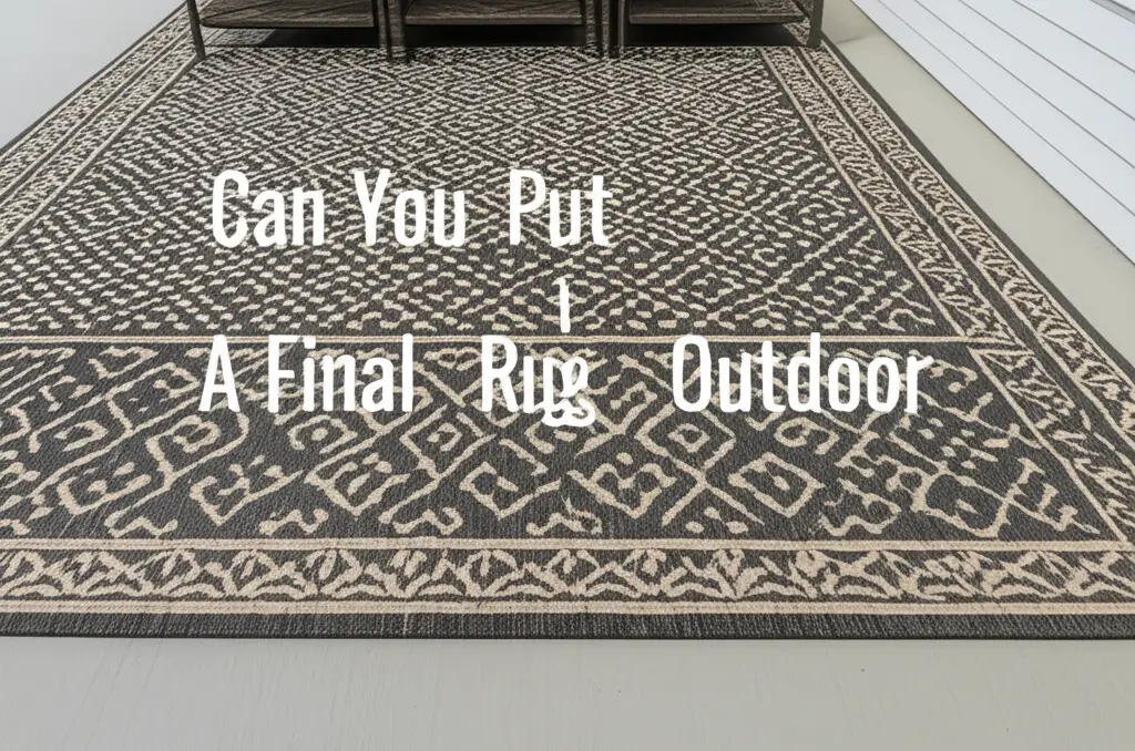 Can You Put A Final Rug Outdoor