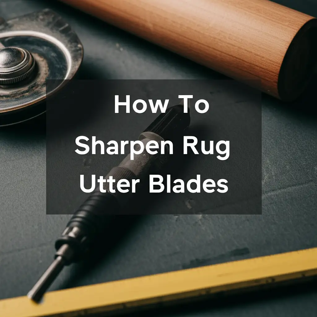 How To Sharpen Rug Utter Blades
