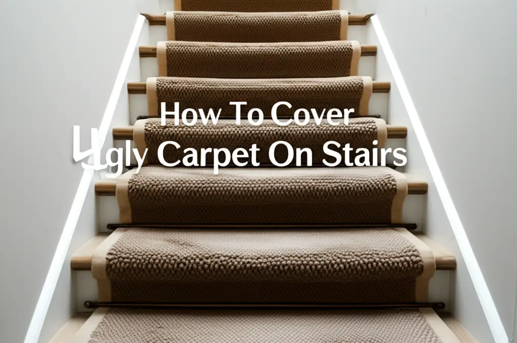 How To Cover Ugly Carpet On Stairs
