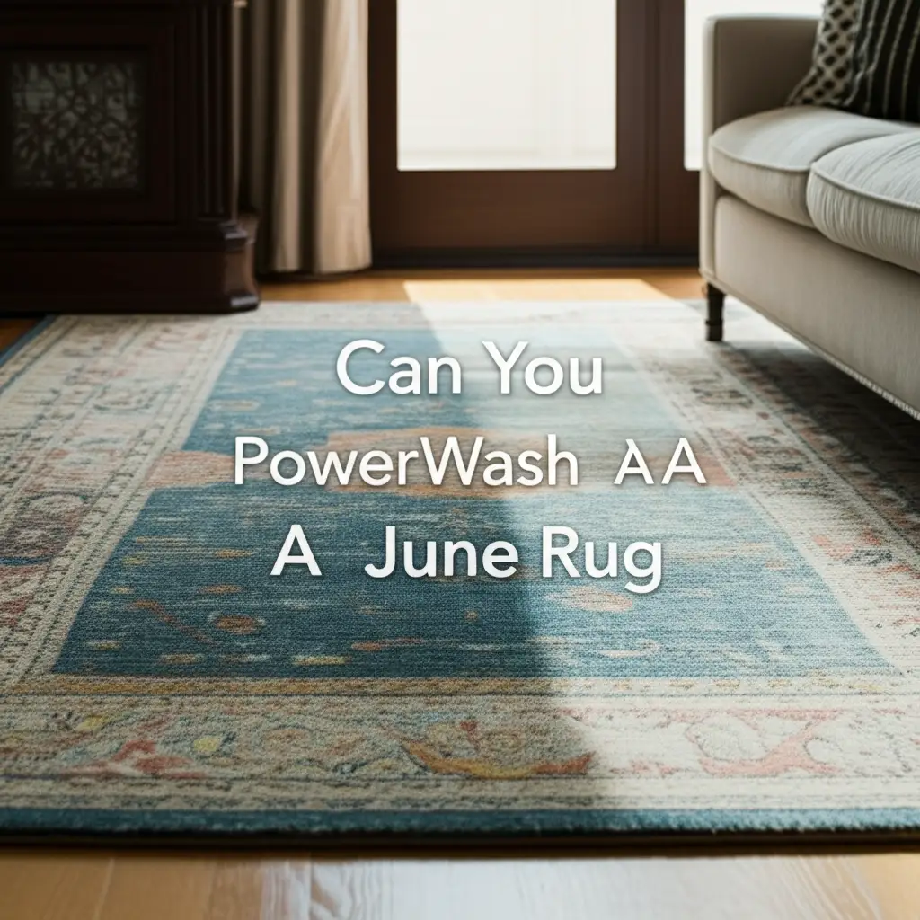 Can You Power Wash A June Rug