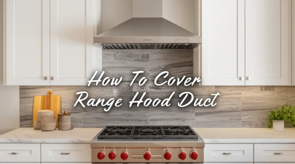 How To Cover Range Hood Duct