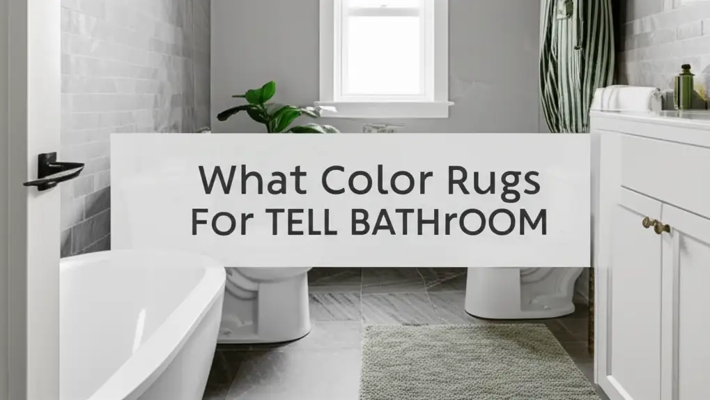 What Color Rugs For Tell Bathroom