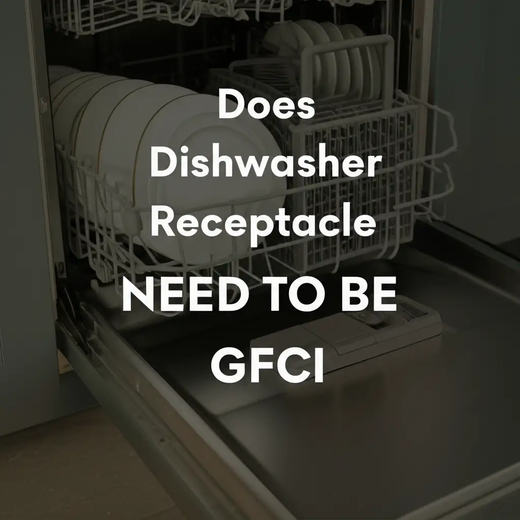 Does Dishwasher Receptacle Need To Be Gfci