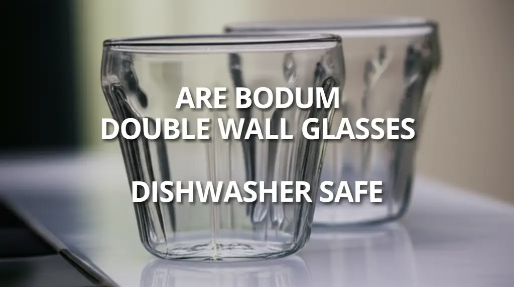 Are Bodum Double Wall Glasses Dishwasher Safe