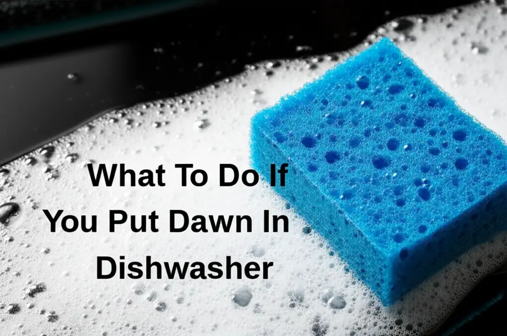 What To Do If You Put Dawn In Dishwasher