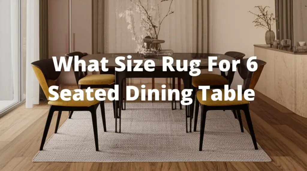 What Size Rug For 6 Seated Dining Table