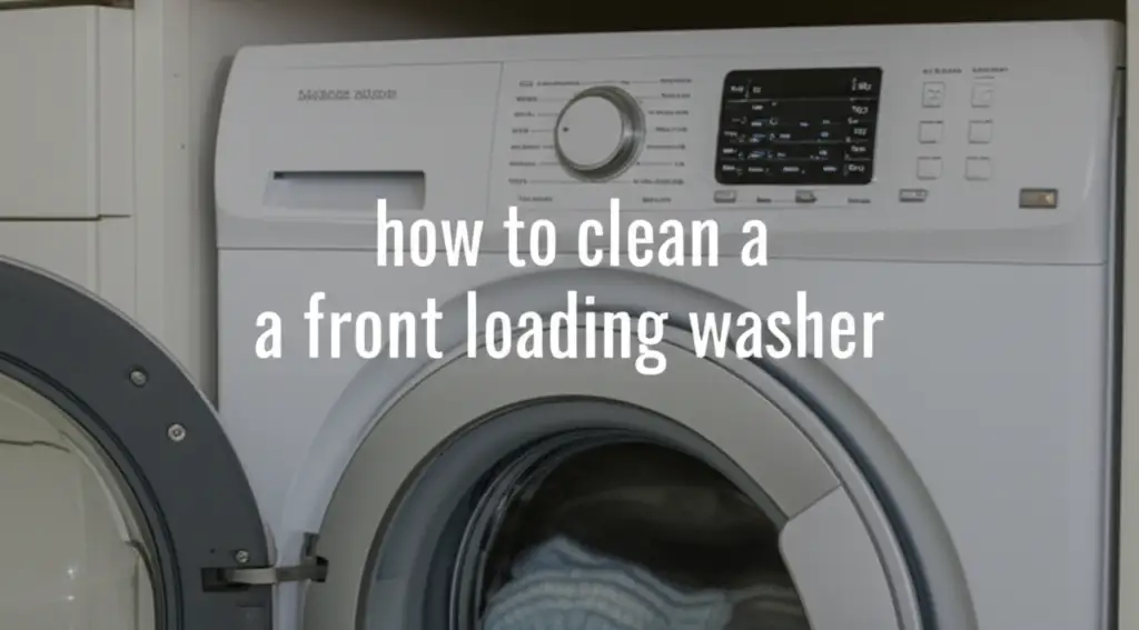how to clean a front loading washer