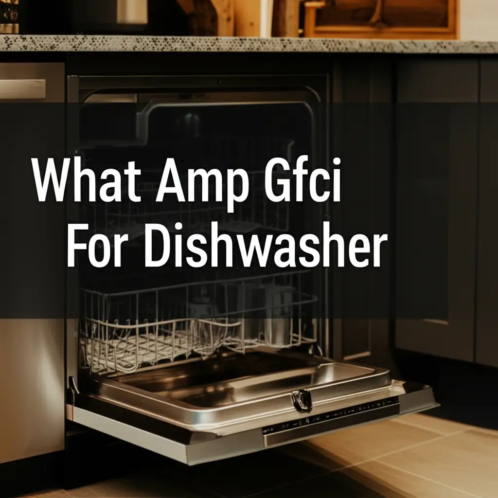 What Amp Gfci For Dishwasher