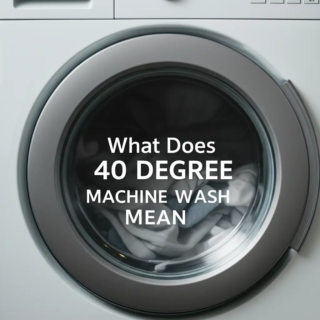 What Does 40 Degree Machine Wash Mean