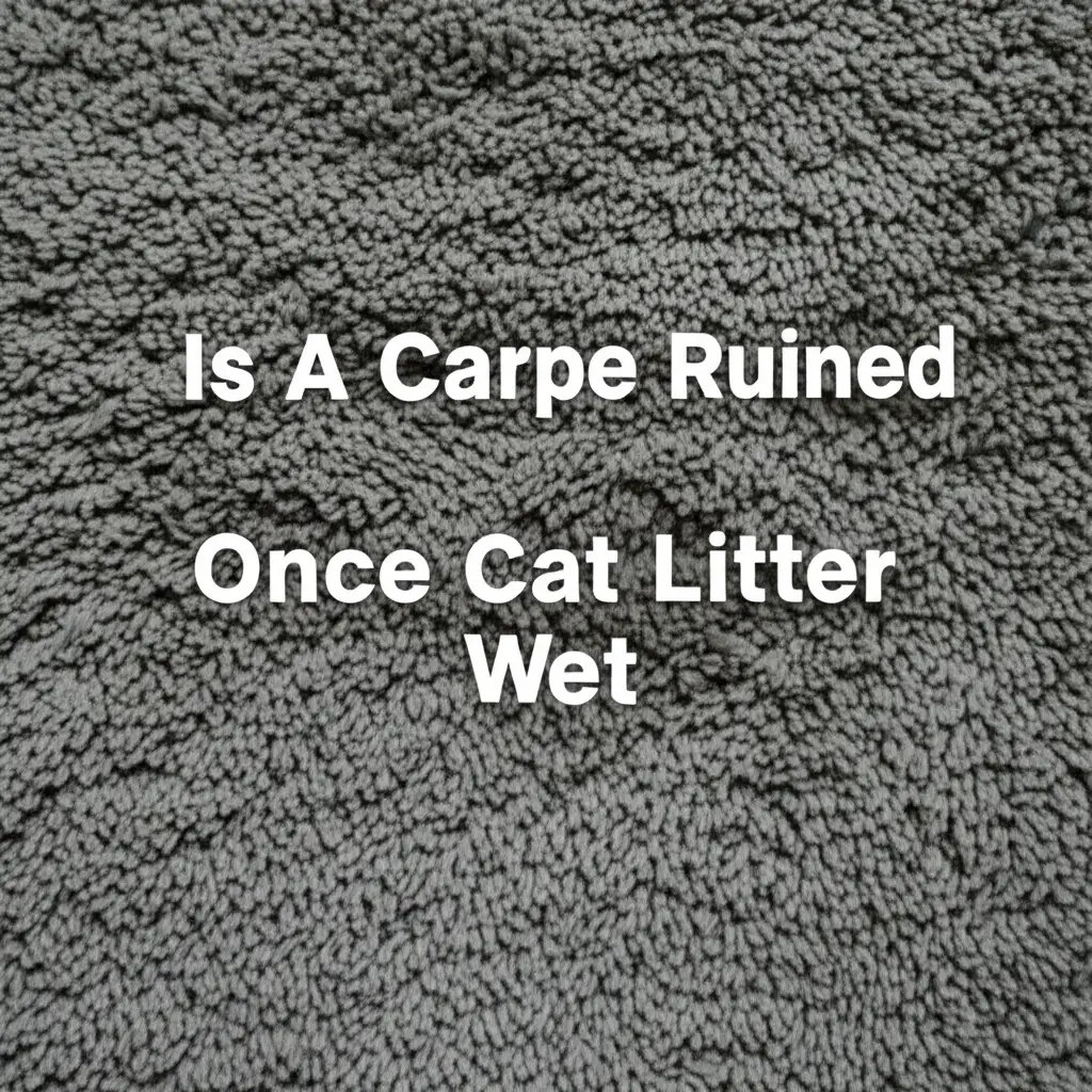 Is A Carpet Ruined Once Cat Litter Gets Wet